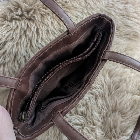 Nine West Chocolate Brown Woven Shoulder Bag - Picture 5 of 10